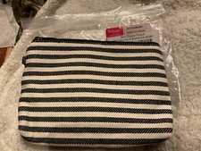 Thirty One-Mini Zipper Pouch- TWILL STRIPE - NIP