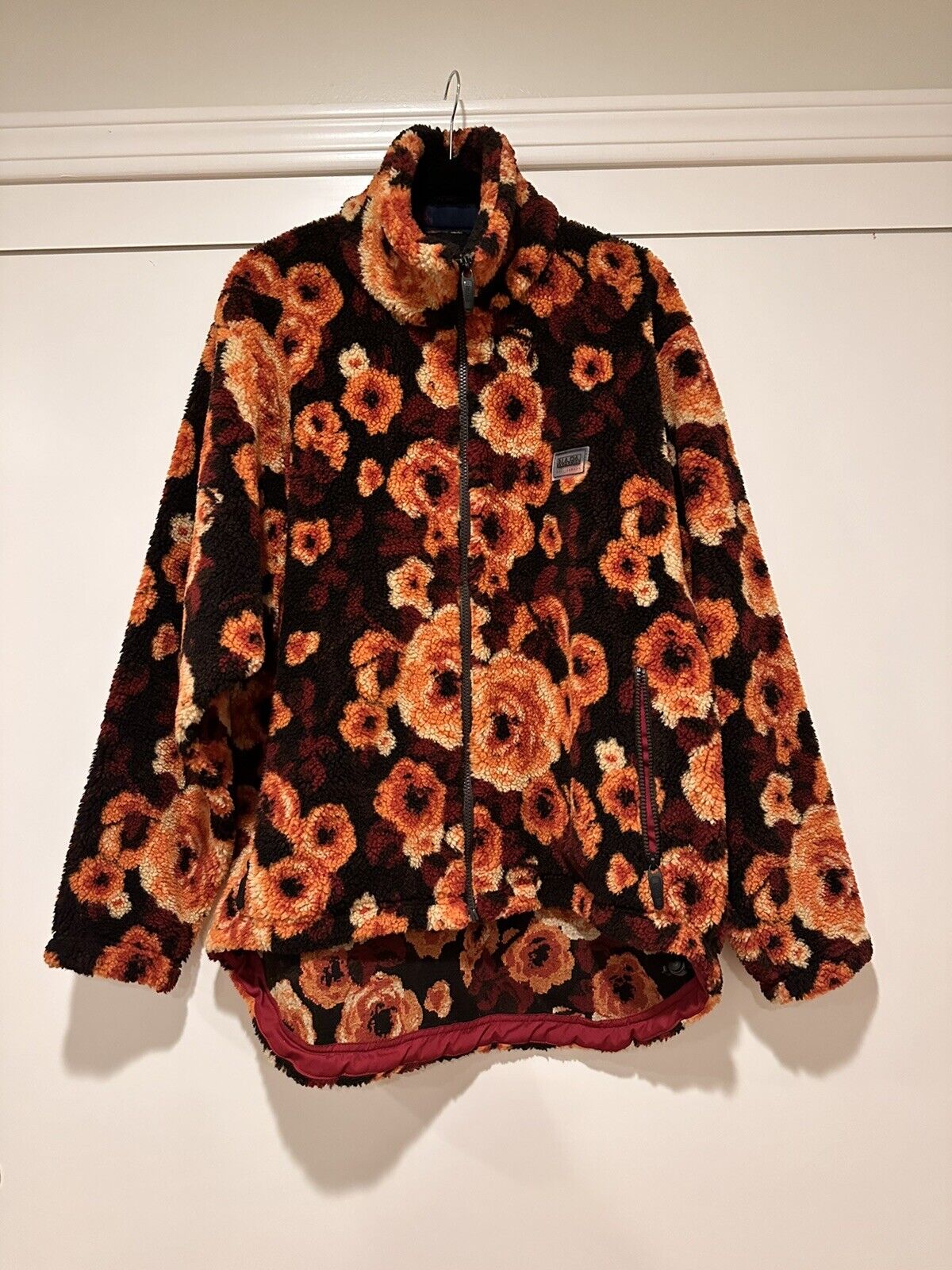 Napa by Martine Rose T-Emin Rose Floral Print Fleece Jacket Napapijri