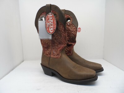 Laredo Men's 12'' Pull On Western Cowboy Work Boot W0002722B Brown/Light Red 9M