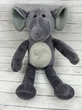 unbranded Dark Gray Elephant Mouse Plush Lovey 11" Stuffed Animal