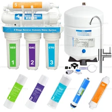 5 Stage Reverse Osmosis System - Drinking Water Filtration System - RO Water