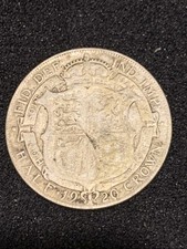 1920 HALF CROWN GEORGE V SILVER COIN IN Fair CONDITION....         