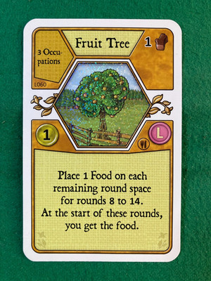 MAYFAIR GAMES - AGRICOLA 'FRUIT TREE' FOIL PROMO CARD (L060)