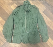 US Air Force Field Jacket. Vintage. Green No Patches Or Tags. Medium Short