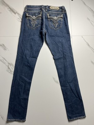 Rock Revival Skinny Herren Jeans Original Blau Top Zustand Größe 31