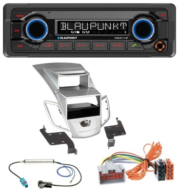 Blaupunkt MP3 Bluetooth USB AUX Autoradio für Ford Fiesta Display 08-10 silber