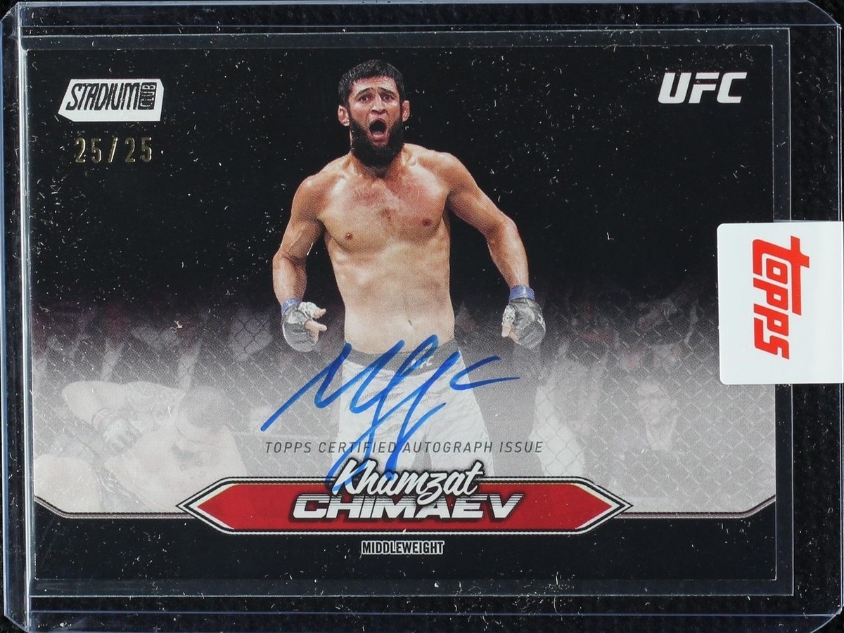 2025 Topps Stadium Club UFC - Khamzat Chimaev #BCA-KCV for sale | eBay