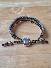 Links of London friendship bracelet, black and brown
