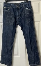 South Pole 8180 Denim Jeans Mens Size 34x30 Hip Hop Urban Streetwear Gold Tab