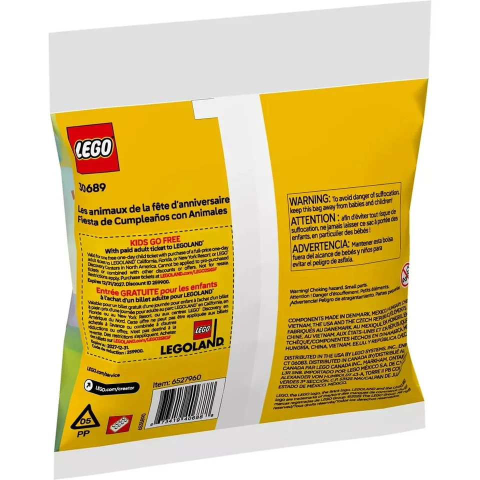 LEGO Creator: Animales de fiesta de cumpleaños #30689 Foto 3 de 3