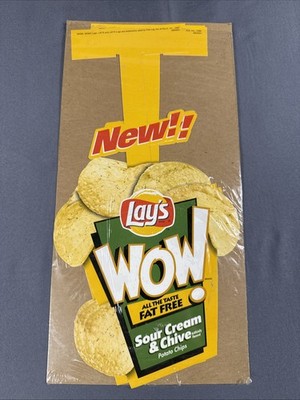 Very Rare Lays WOW! Potato Chips Store Shelf Promotional Display Advertising NEW