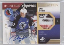2021 SP Game Used HOF Legends Sweaters Tag 2/3 Jari Kurri #HOF-JK Patch Auto 0c3