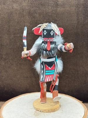 *Broken Hand* Kachina Doll Navajo LEFT HAND Warrior Dancer Native American 6.75 