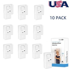 10X/Set Adjustable Wireless Volume Window Door Alarm Sensor for Kids Home Safety