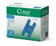 Food Service Workers Detectable Bandages - Curad Knuckle 100 Count
