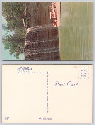 76 Falls Lake Cumberland Jamestown KY Chrome Postcard Dexter Press