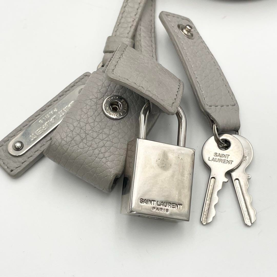 Borsa a tracolla Saint Laurent Sac de Jour 2 vie grigia