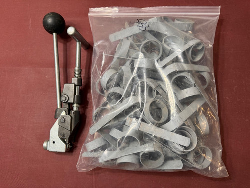 Genuine ITW Strapbinder HBC300 With 65-1-1/4" ID Galv. Steel Center Punch Clamps