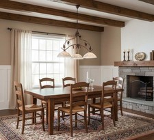 Bilanciere a lampadario classico in ferro battuto 3 luci LGT Solaris