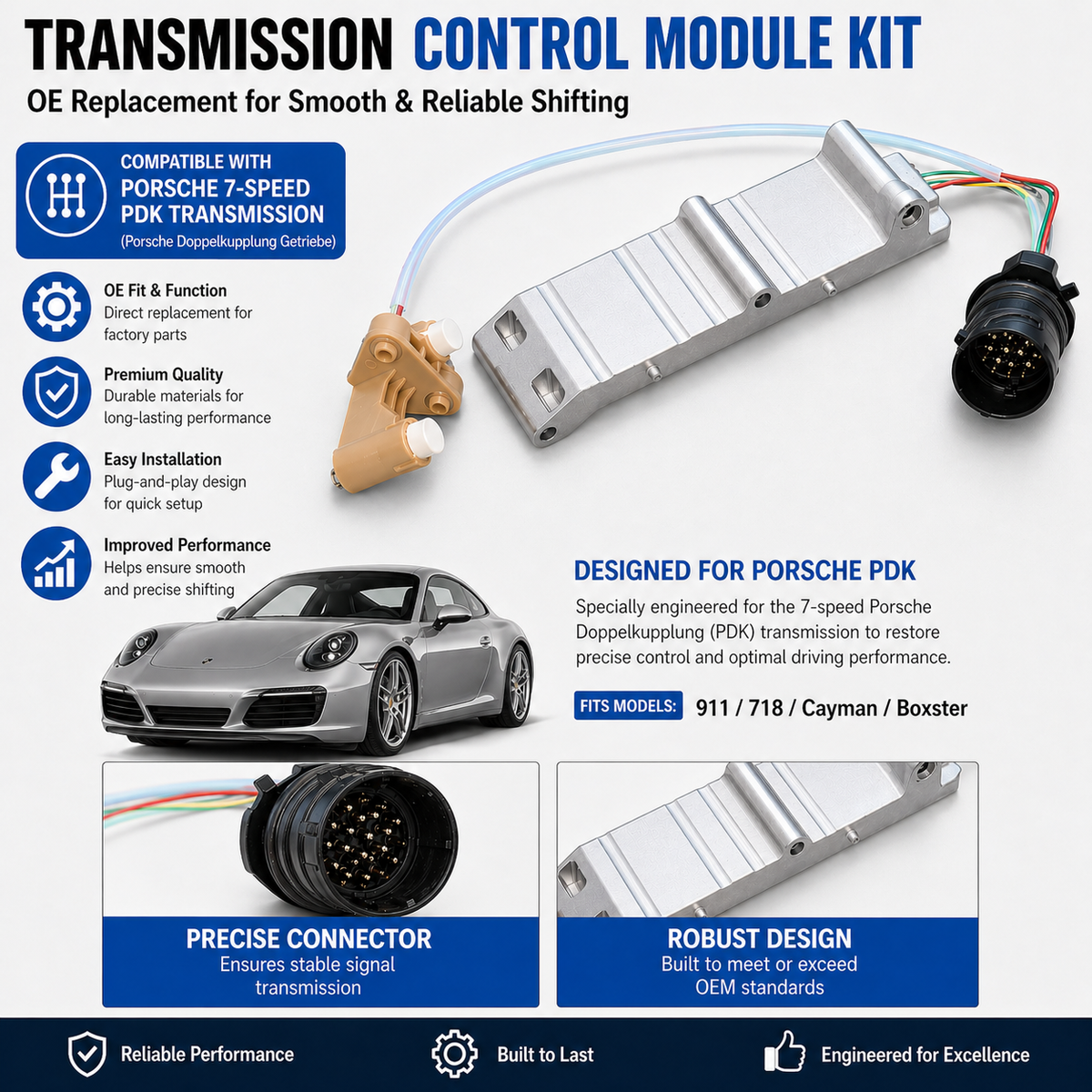 パーツ DTE SYSTEMS PPT3712 VAG Type-1 Porsche New 7 - PDK Transmission Gear Switch For Porsche 718 911 Boxster