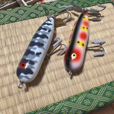 Old Heddon Magnum Torpedo Gray Shiner S Set of 2