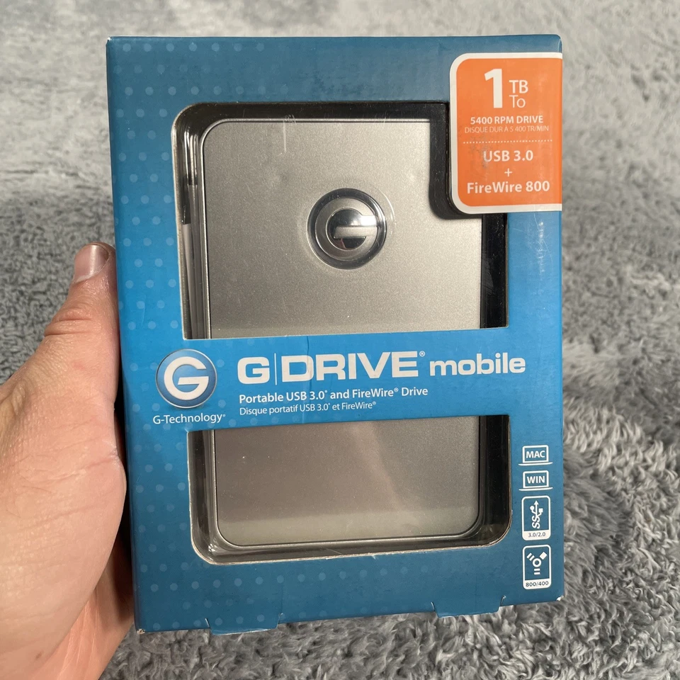 G-Technology 1TB G-Drive Mobile USB Portable External Hard Drive Mac Apple PC - Image 4 of 4
