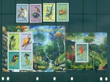 Papua New Guinea - Sc# 1327-32. 2008 Bird of Paradise. MNH $29.00.