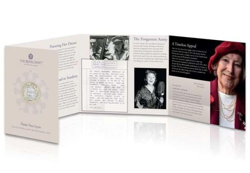 2022 Dame Vera Lynn £2 Two Pounds Brilliant Uncirculated Coin Pack BUNC BU - Picture 3 of 6