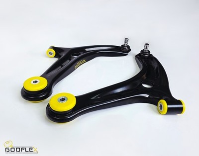 Ford Fiesta ST Front Suspension Control Arms Uprated Godflex Bushes Poly MK7 7.5