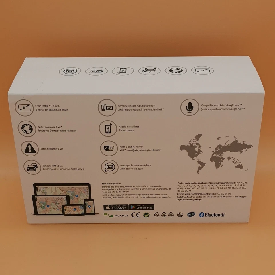 TomTom GO 520 World Navigationsgerät 5 Zoll WiFi Lifetime Maps Traffic Radar 5" - Bild 3 von 3