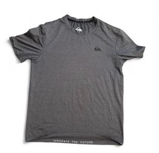 Quiksilver Men's Active Tee Gray Soft Stretch Regular Fit. Size Small