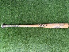ATLANTA BRAVES J.P. MARTINEZ AUTOGRAPHED GAME USED BASEBALL BAT