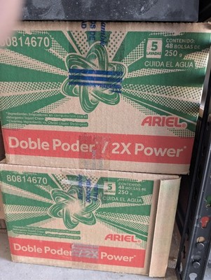 Ariel laundry detergent Doble powder original pack (Case Of 48) 2x Power. 