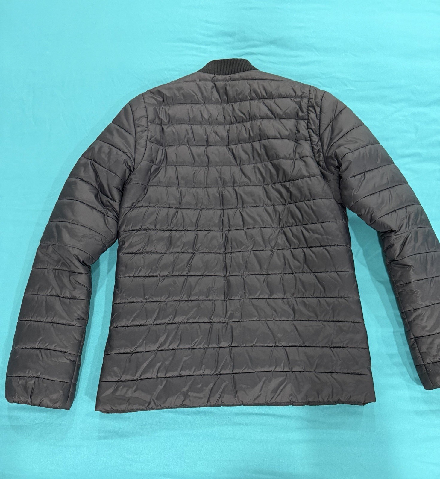 Outerknown - Black Evolution Puffer Bomber Jacket… - image 3