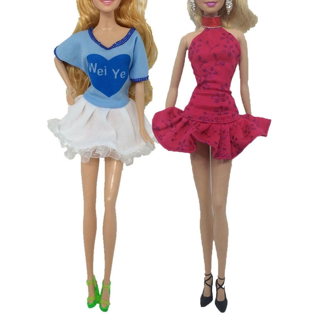 VETEMENTS Moda fai da te bambini regalo giocattolo ragazza vestiti bambole vestito abbigliamento casual accessori bambola