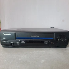 Panasonic PV-V402 Omnivision Blueline VCR VHS Player Recorder w/ Remote Tested