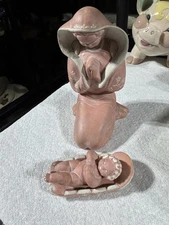 Kay Finch Three Piece Terra Cotta Madonna And Child Set