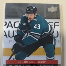 2021-22 Upper Deck Series 1 - John Leonard #DD-2 Debut Dates San Jose Sharks