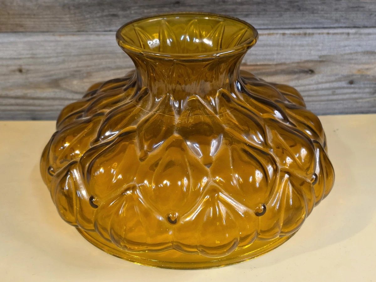 Amber Glass Lamp In Collectible Lamp Shades for sale | eBay
