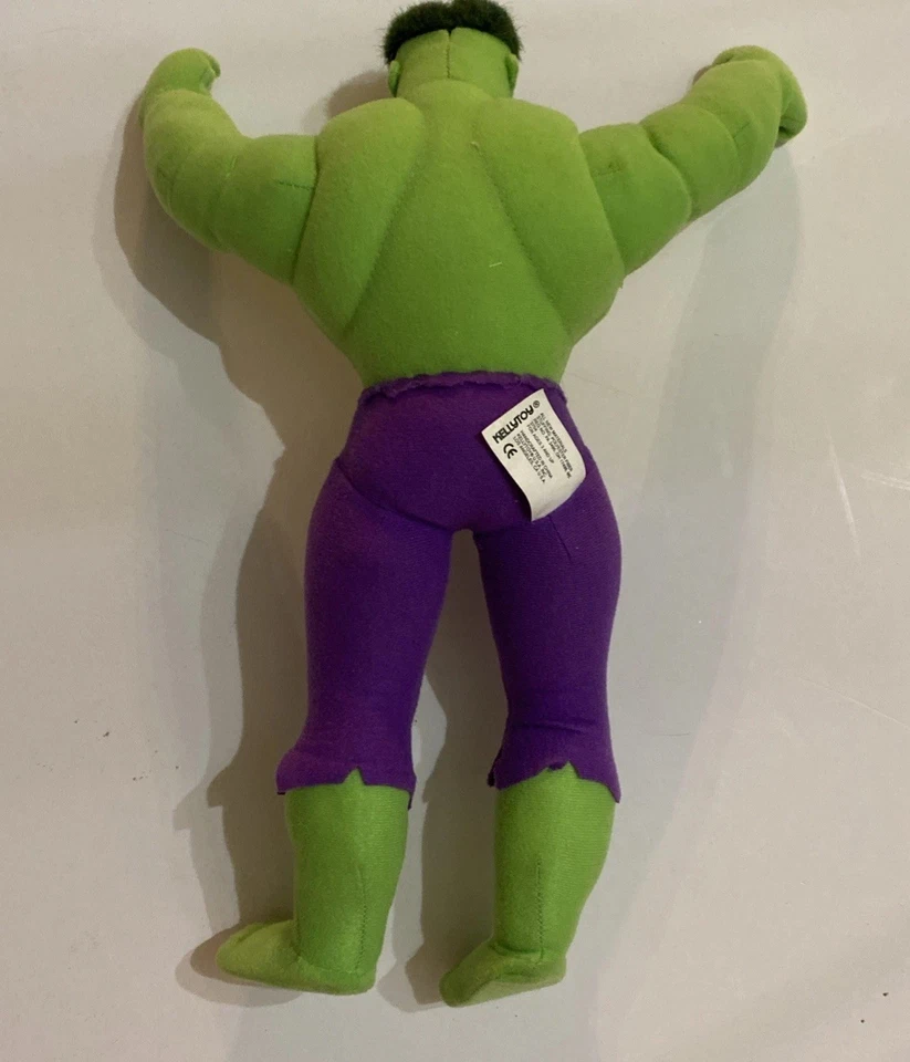 Peluche Kellytoy Hulk de colección verde El increíble Hulk película Marvel 2002 16 pulgadas Foto 3 de 4
