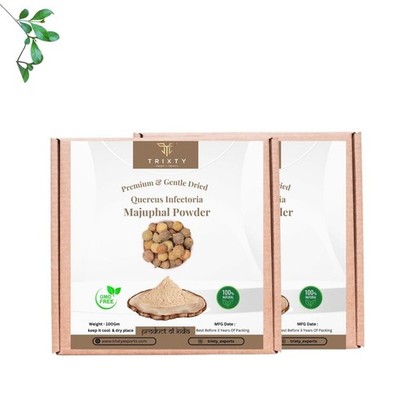 Majuphal Pulver Quercus Infectoria Manjakai Mayfal Indisch 100gm 2Pcs