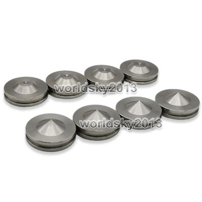 4pcs 24mm 304SS Stainless Speaker Anti-Shock Spike Stand Isolation Feet Base Pad