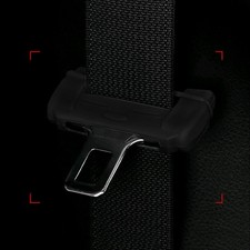 2x Car Seat Safety Belt Buckle Clip Silicone Anti-Scratch Cover Black Universal