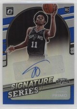 2021 Panini Donruss Optic Signature Series Blue Prizm /25 Joshua Primo Auto 06gz