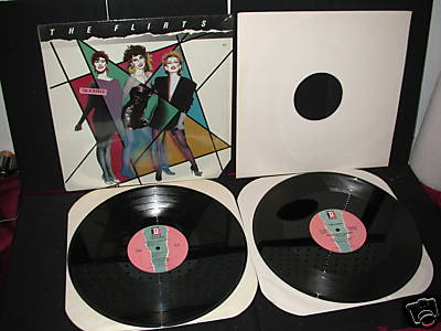 2 RECORD LOT - THE FLIRTS - 1 LP, 1 PROMO 12'' SINGLE DANCE / PUNK EX GREAT DEAL!