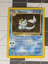 Vaporeon 12/64 Jungle Holo front/back image pokemon tcg