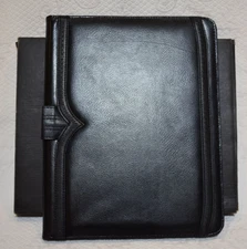 LEED'S Leather Agenda Portfolio Notebook Cover New Pen Loop