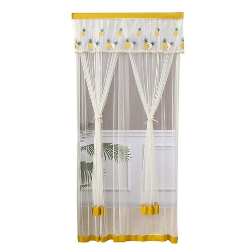 Lace Mesh Anti-mosquito Screen Curtains Door Curtain Bedroom Partition 2 Layers - Picture 22 of 34