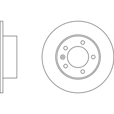 Apec Blue Brake Disc - Rear SDK6208 - Fits Nissan Opel Renault Vauxhall vehicles