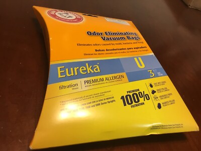 3 Eureka Arm & Hammer Vacuum Cleaner Bag U  62600A Open New